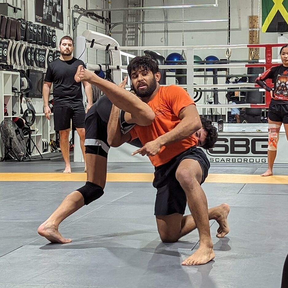Wrestling classes at SBG Scarborough — takedowns and mat training for MMA and grappling students in Scarborough