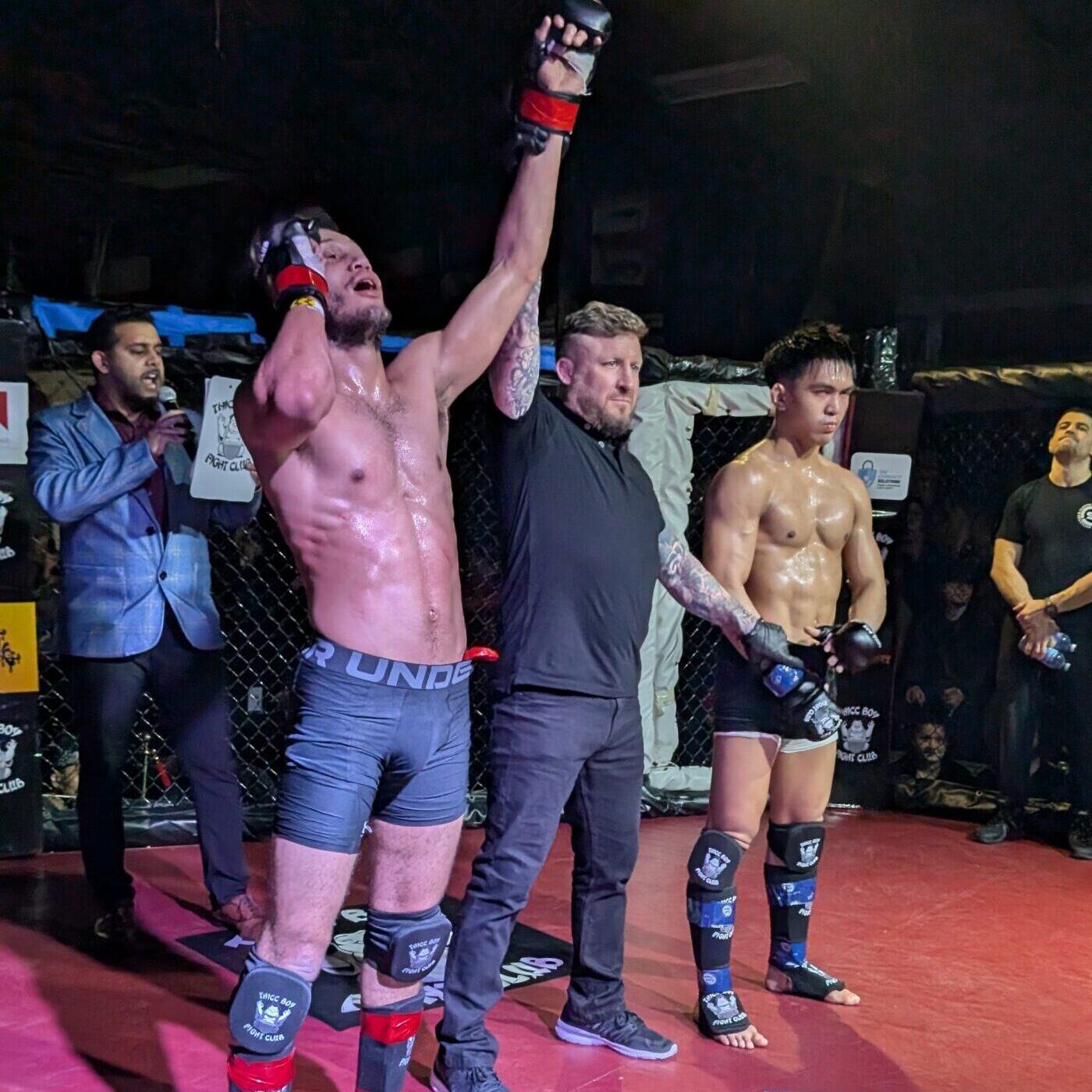 SBG Scarborough MMA fighter winning at competition — competitive MMA training in Scarborough